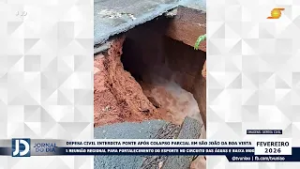DEFESA CIVIL INTERDITA PONTE APÓS COLAPSO PARCIAL EM SÃO JOÃO DA BOA VISTA
