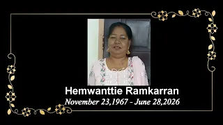 Death Announcement - Hemwanttie Ramkarran