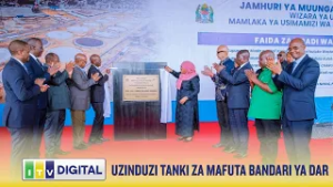 HOTUBA YA RAIS SAMIA AKIWEKA JIWE LA MSINGI, UJENZI WA MATANKI YA MAFUTA - BANDARI YA DSM