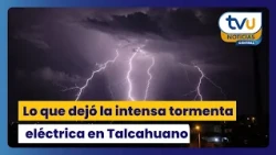 Landslides and flooding in Talcahuano following an intense electrical storm