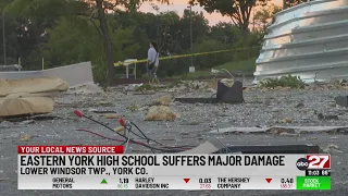 Eastern York High School’s roof heavily damaged during storms