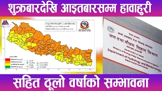 शुक्रबारदेखि आइतबारसम्म हावाहुरीसहित ठूलो वर्षाको सम्भावना | News Report |