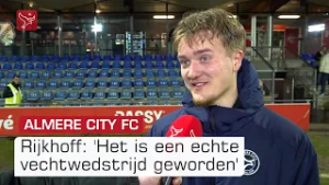Rijkhoff kijkt terug op een pittige wedstrijd | Omroep Flevoland