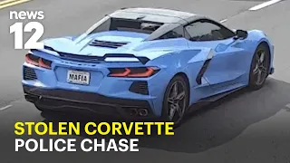 Stolen 'MAFIA' Corvette from street takeover found abandoned on I-80 after chase