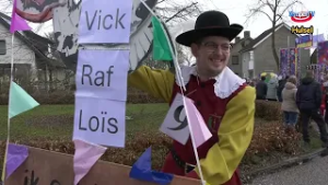 Carnavalsoptocht in het Spurriebollengat Hulsel