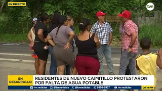 Water crisis in North Panama: Nuevo Caimitillo residents block main road