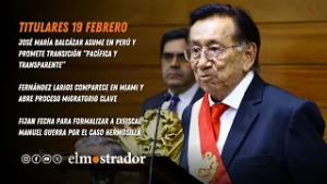 La crisis política de Perú da otro giro con José Balcázar como nuevo presidente interino