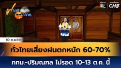 Weather Forecast Oct 10, '26 | Heavy rain risk for 60-70% of Thailand; Bangkok and surrounding ar...