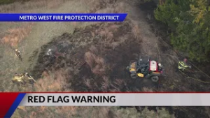 Area crews respond to minor brush fires amid Red Flag Warning Friday