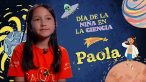 La niña en la ciencia. Paola