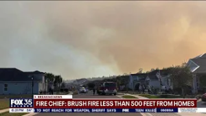 80 homes evacuated in Daytona Beach brush fire
