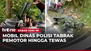 Mobil Dinas Polisi Tabrak Pengendara Motor di Bangkalan | Kabar Hari Ini