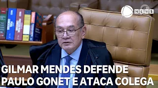 Gilmar Mendes defends Paulo Gonet and attacks Supreme Court colleague