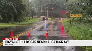 Bicyclist struck in area of Naugatuck Avenue in Milford