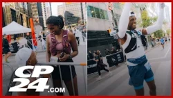 Mississauga marathoner proposes to girlfriend mid-race in Toronto