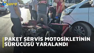 DELIVERY MOTORCYCLIST INJURED