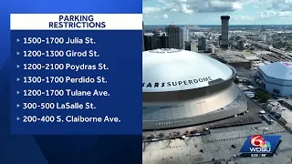 Here's what you need to know about parking restrictions for Saints' home game