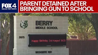 Mesquite ISD parent arrested after bringing gun to school
