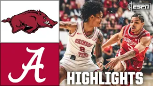 DOUBLE OT THRILLER ? Arkansas Razorbacks vs. Alabama Crimson Tide | Full Game Highlights | ESPN CBB