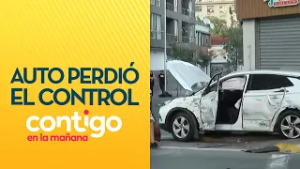 SE VOLCÓ: Auto intentó esquivar un bus y perdió el control - Contigo en la Mañana