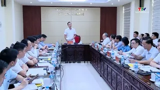 Chủ tịch UBND tỉnh Tô Anh Dũng làm việc với Sở Tài chính| Truyền hình Thanh Hóa