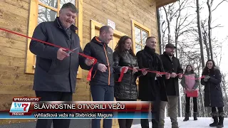 Vyhliadkovú vežu na vrchu Stebnícka Magura slávnostne otvorili