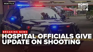 #BREAKING: Harborview Medical Center officials update on 5 victims hurt in Seattle Center shooting