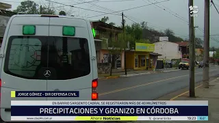 Damage in Córdoba after the hailstorm