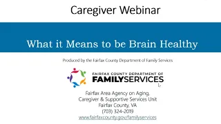 What it Means to be Brain Healthy