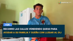 Recorre las calles vendiendo queso para ayudar a su familia y sueña con llegar al OIJ