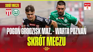 HIGHLIGHTS: POGOŃ GRODZISK MAZOWIECKI – WARTA POZNAŃ. BETCLIC 1. LIGA – MATCHDAY 7