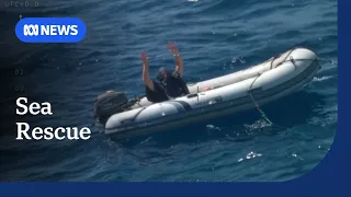 Rescuers winch Canadian sailor to safety in remote Indian Ocean | ABC NEWS