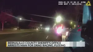 VIDEO: Bernalillo County deputies arrest man during drag racing operation