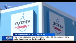 Bad weather causes incidents in the national power grid, with higher incidence in Santiago Norte