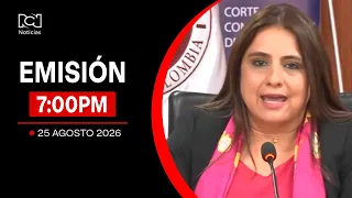 Noticias RCN Broadcast 7:00 p.m. / Tuesday, August 25, 2026