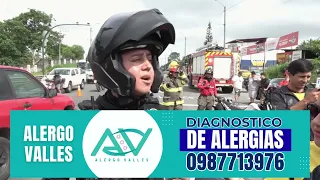SEMI-TRUCK, TRUCK, AND TAXI COLLIDE ON THE QUITO-QUEVEDO BYPASS