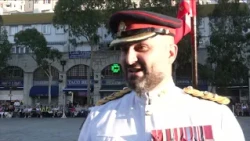 Lt. Col. John Pitto final Ceremony of the Keys as Royal Gibraltar Regiment Commanding Officer