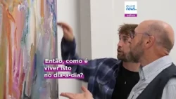 Reino Unido: artista britânico pinta a música que ouve