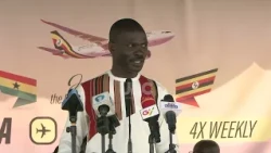 Uganda Airlines Inaugural Flight Welcomed in Accra