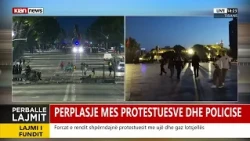 Protestuesit rigrumbullohen në sheshin “Skënderbej”,policia i shpërndan me masivitet gazi lotsjellës