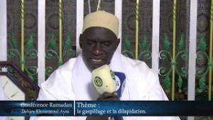 Conférence Ramadan.Dahira Khouratoul Ayni / Thème :le gaspillage et la dilapidation.