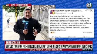 Tensión en un establecimiento educativo por amenazas y arma incautada