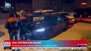 Polisten kaçan alkollü sürücüye 340 bin TL ceza kesildi