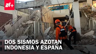 7.7 earthquake triggers tsunami alert in Indonesia and tremor in Granada, Spain causes damage