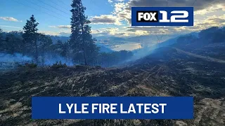 Lyle Hill Fire burns 233 acres, 0% contained