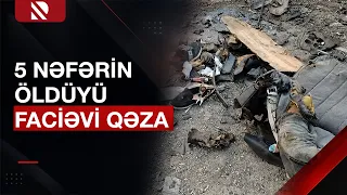 Şəmkirdə dəhşətə gətirən qəza | Hadisə yerindən görüntülər - Real TV