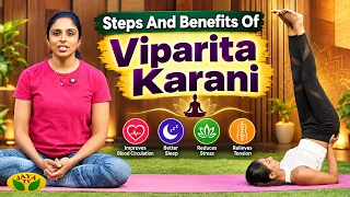How to do Viparita Karani correctly? | Steps & Benefits! | Palan Tharum Pathu Nimidangal | JayaTv
