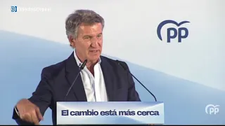 Feijóo back on the offensive: "We won't get tired of calling for elections"