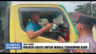 SOUTH SUMATRA TODAY - FREE MASKS FOR RESIDENTS AFFECTED BY HAZE