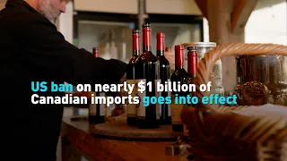 US ban on nearly $1 billion of Canadian imports goes into effect